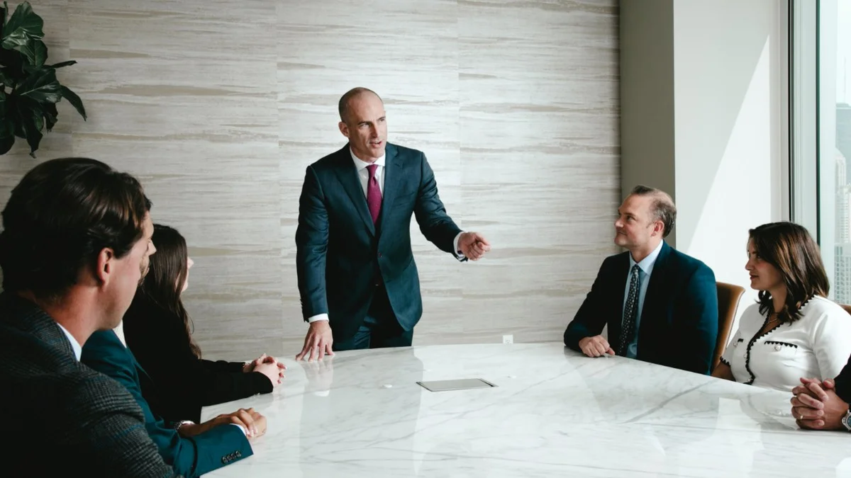A professional consultation illustrating how visitors can research their next step.
