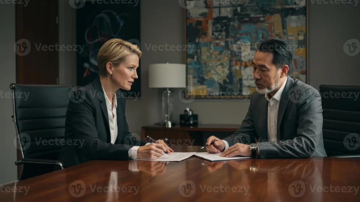 Experienced personal injury attorney negotiating with insurance adjusters to secure maximum settlement compensation for injured client