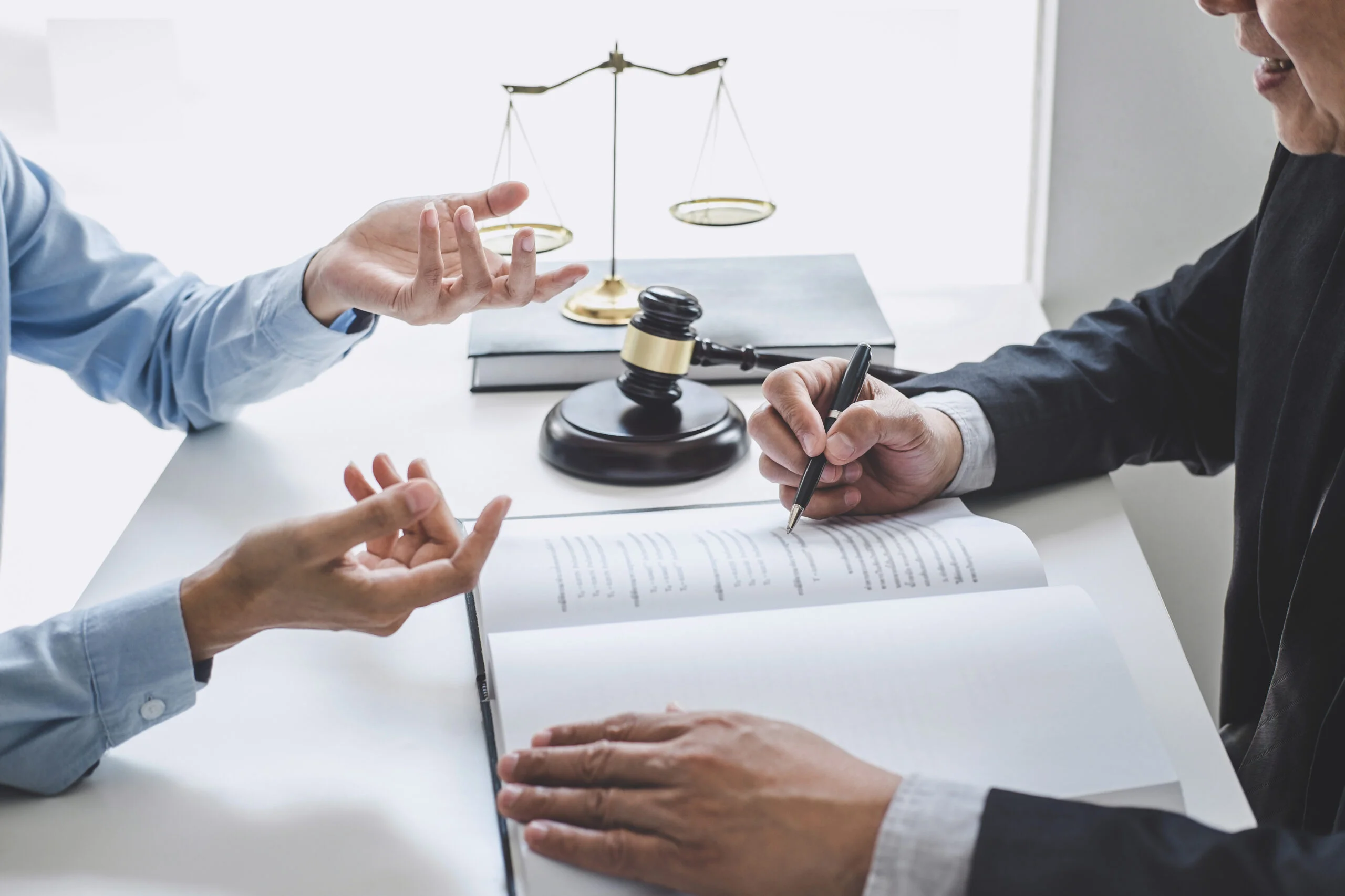 California injury intake professional reviewing claim documents and service options